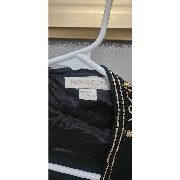 Beautiful vintage black and gold jacket monsoon - Picture 4 of 5